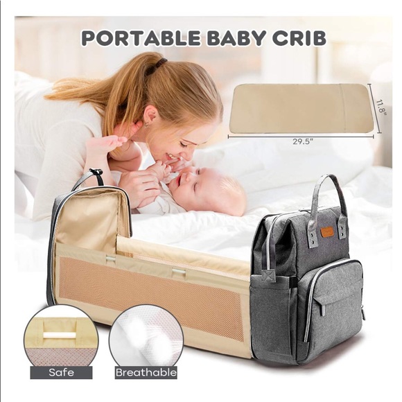 7 in 1 Diaper Bag Backpack with Changing Station Baby Bags for Boys Girls Men... - Picture 4 of 7